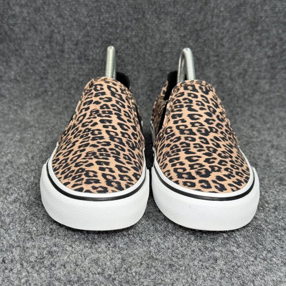 Vans Sneakers Women's Size 7.5 Cheetah Print Slip On Retro Athletic Skate Shoes - Picture 2 of 11